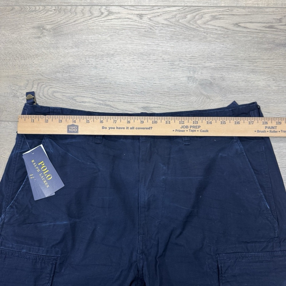 NWT Polo Ralph Lauren Navy Blue Cargo Utility Pants Men's Sz 34x30 Cinch - Picture 6 of 16